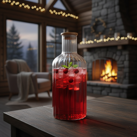 1.4 Liter Glass Carafe with Wooden Lid (2355) by Limon