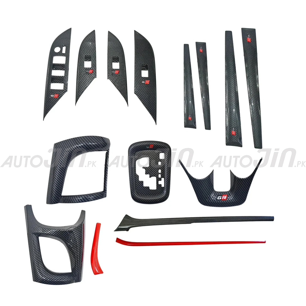 Toyota Hilux Revo GR Carbon Look Interior Accessories Trim Kit