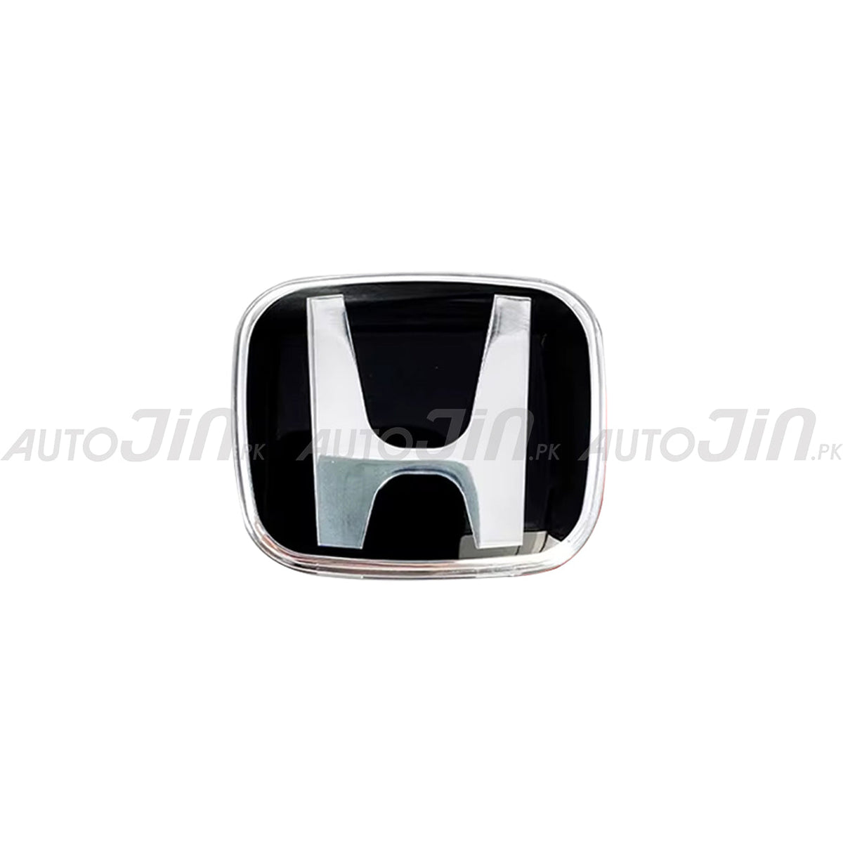Honda Steering Wheels Logo Emblem Black & Chrome