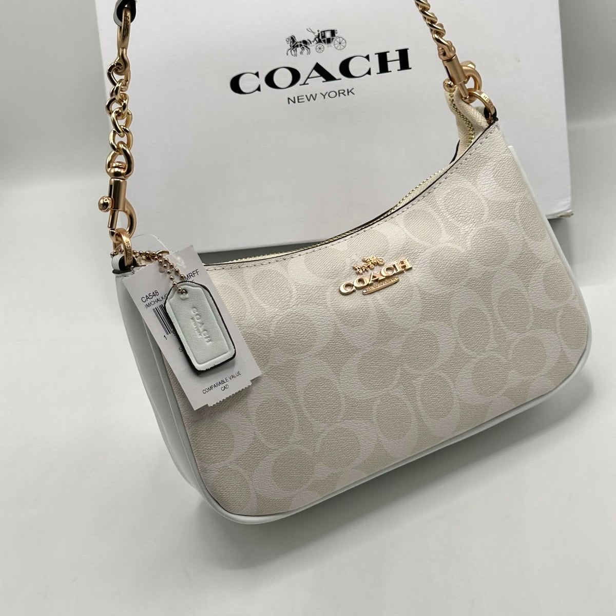 Coach Teri Shoulder Bag in Canvas (Master)-Box Packing