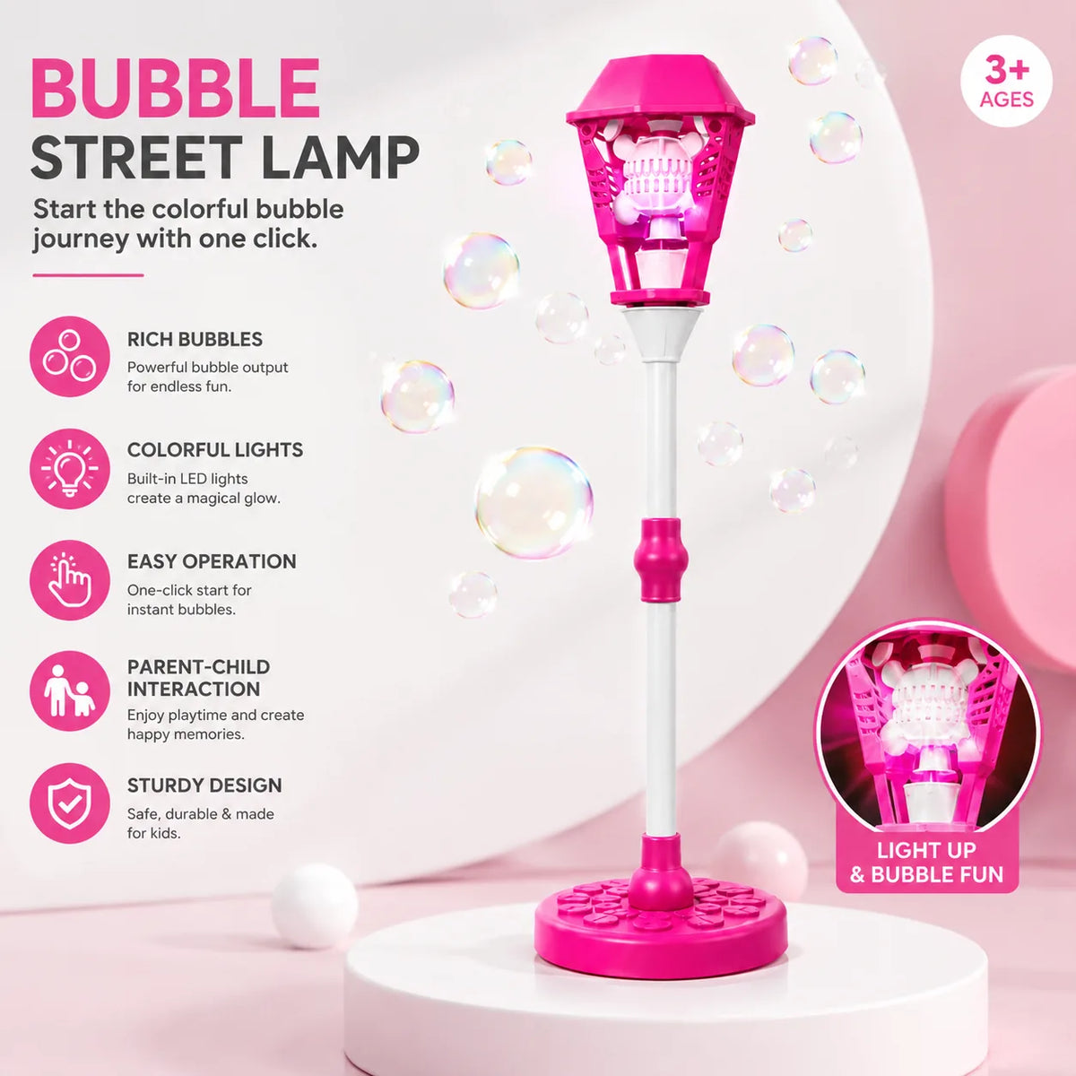 Musical Lamp Standing Bubble Machine