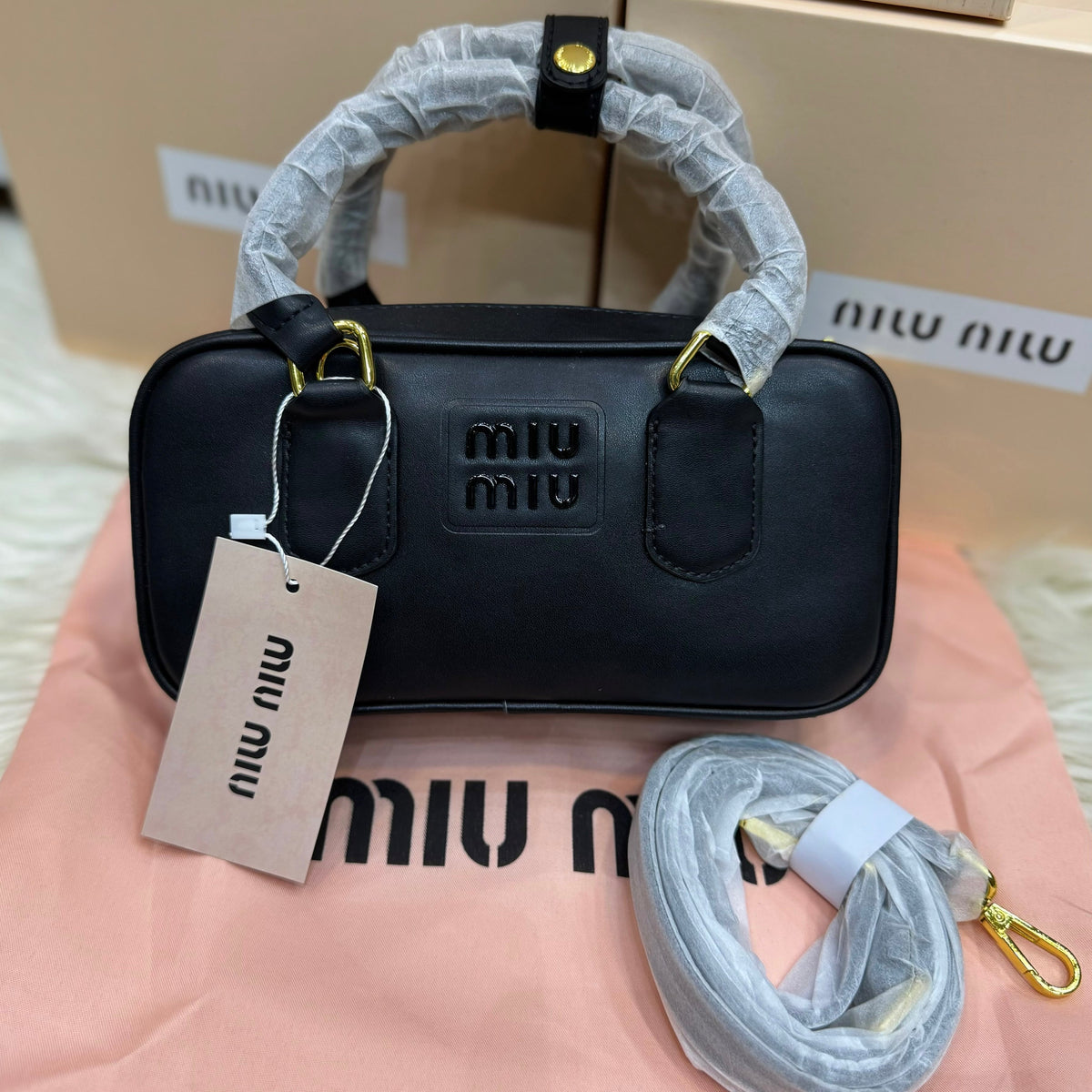 MIU MIU Arcadie leather Bag-Box Packaging