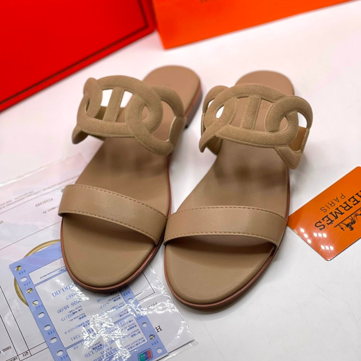 HERMES Lagune sandal-Box Packing