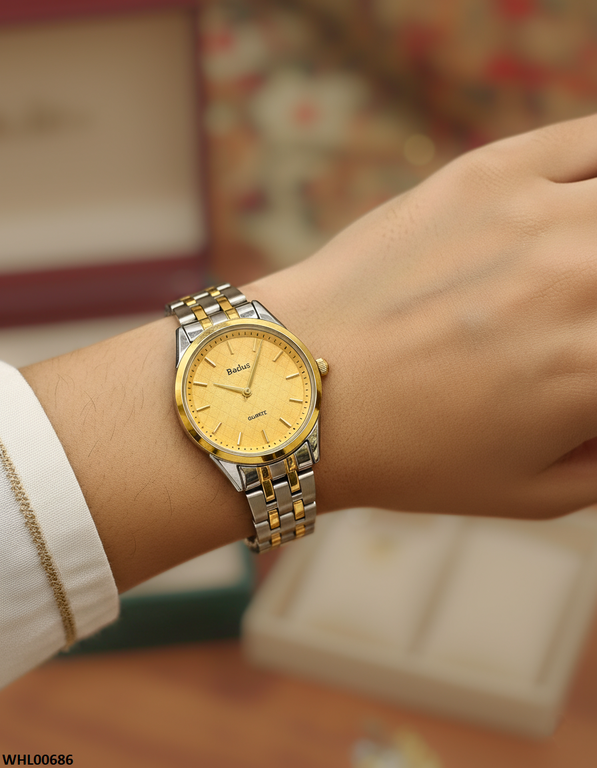 WHL00686 ZWA Round Champagne Dial Women's Watch - WHL