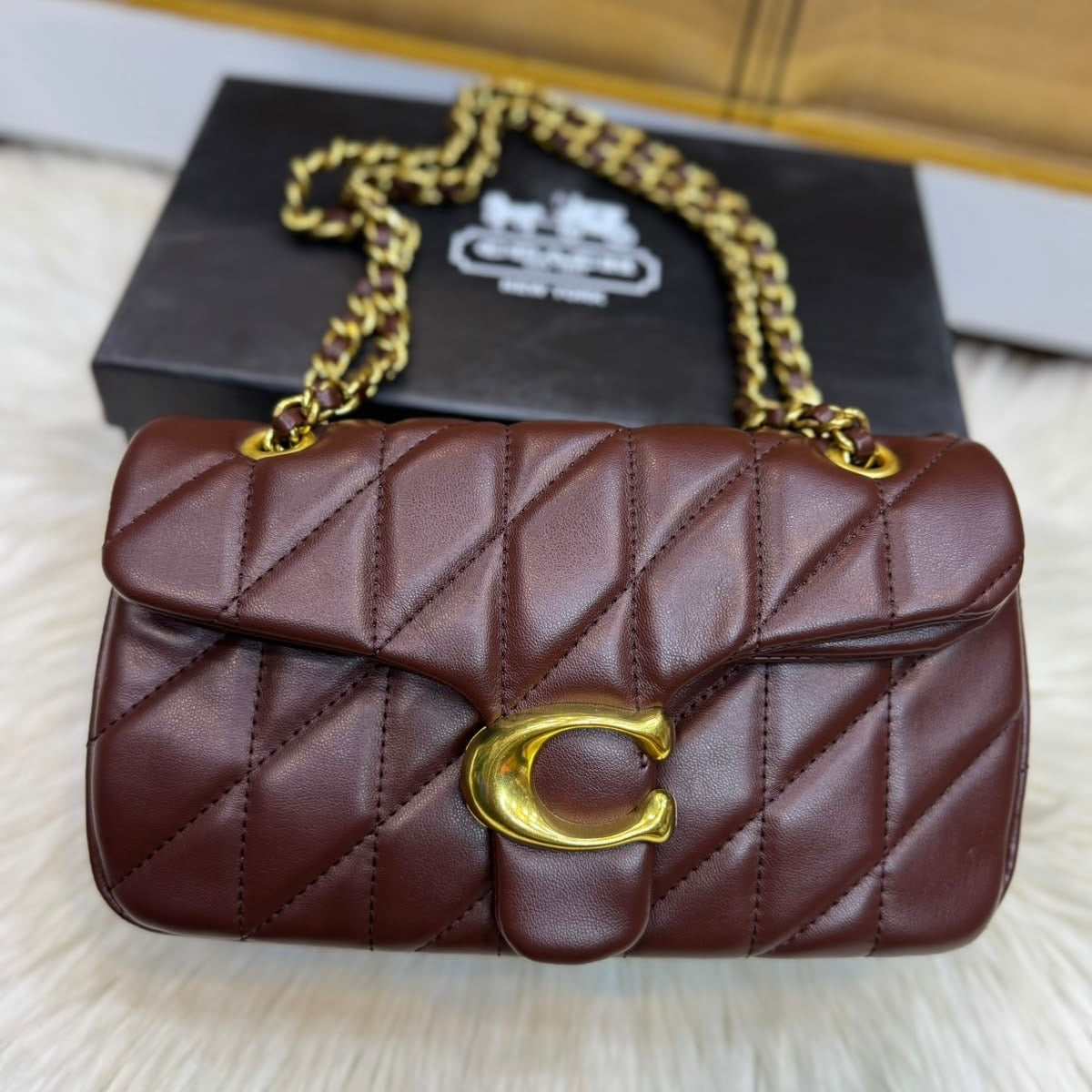 Coach Quilted Tabby Bag 26-Box Packing