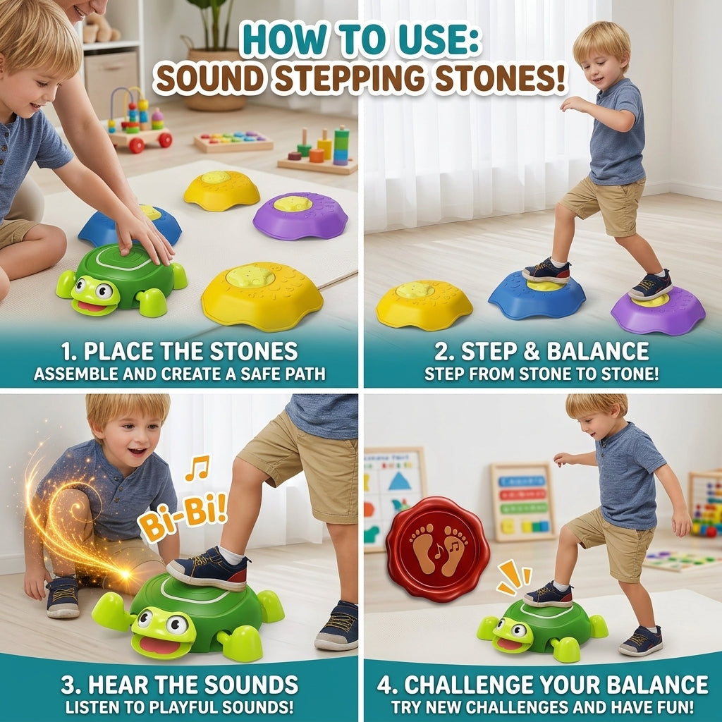 Sound Stepping Stones Shape Turtle Series Set
