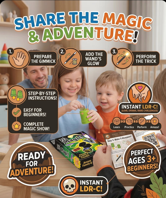 15 Plus Magic Trick Set (1 Pcs Assortment)