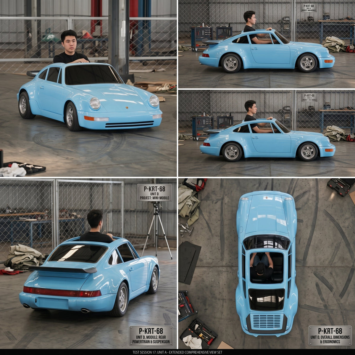 Porsche Elite Class Electric Ride On Car Custom Colors With 72V Lithium Battery