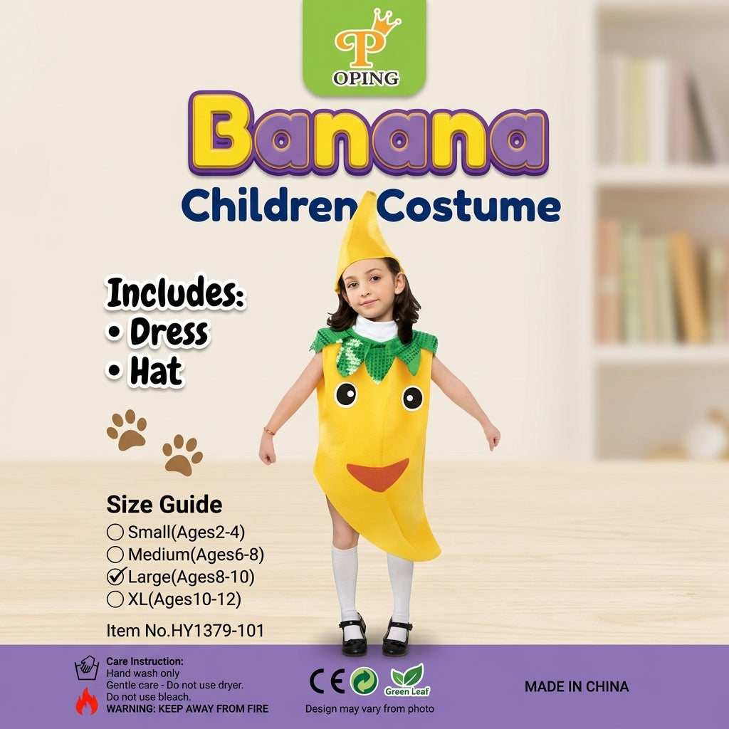 Kids Banana Costume