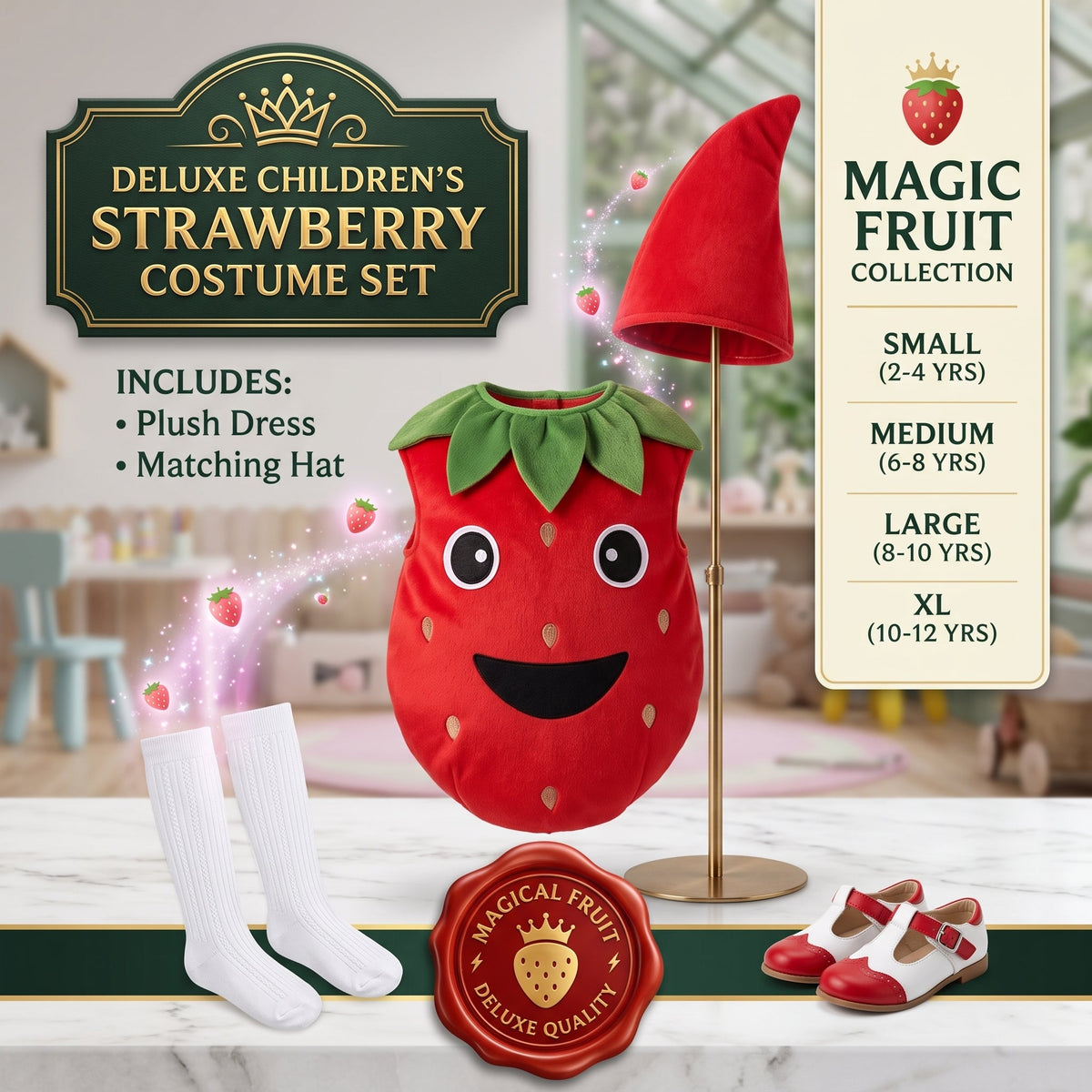 Kids Strawberry Costume