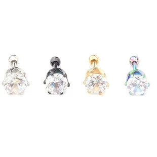 Gold Plated Crystal Nose Stud