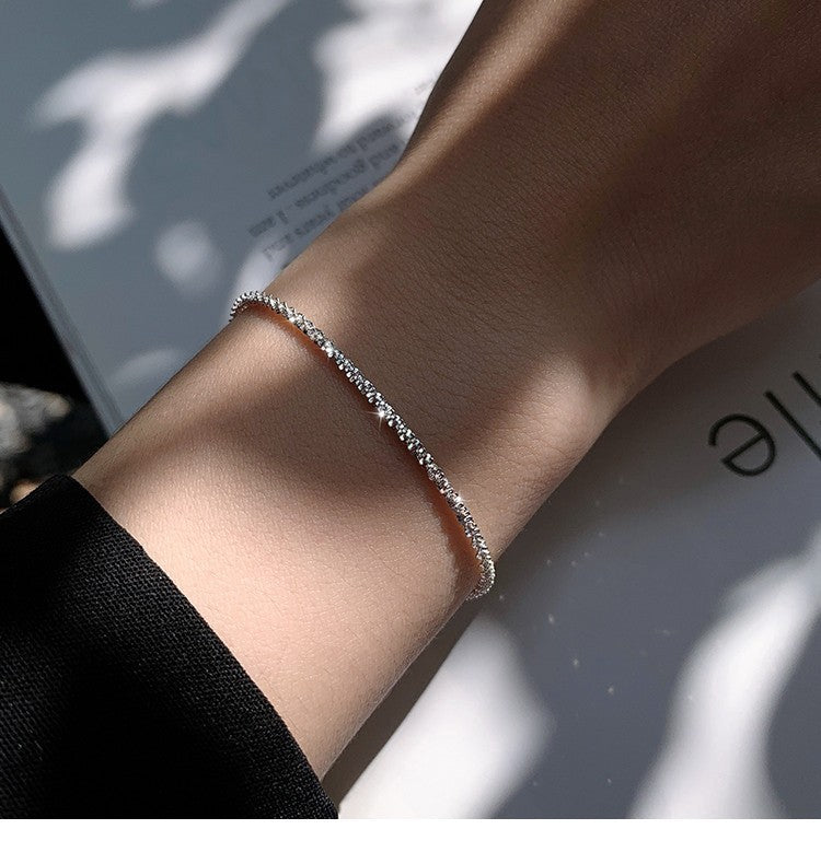 Silver Dust Dainty Chain Bracelet