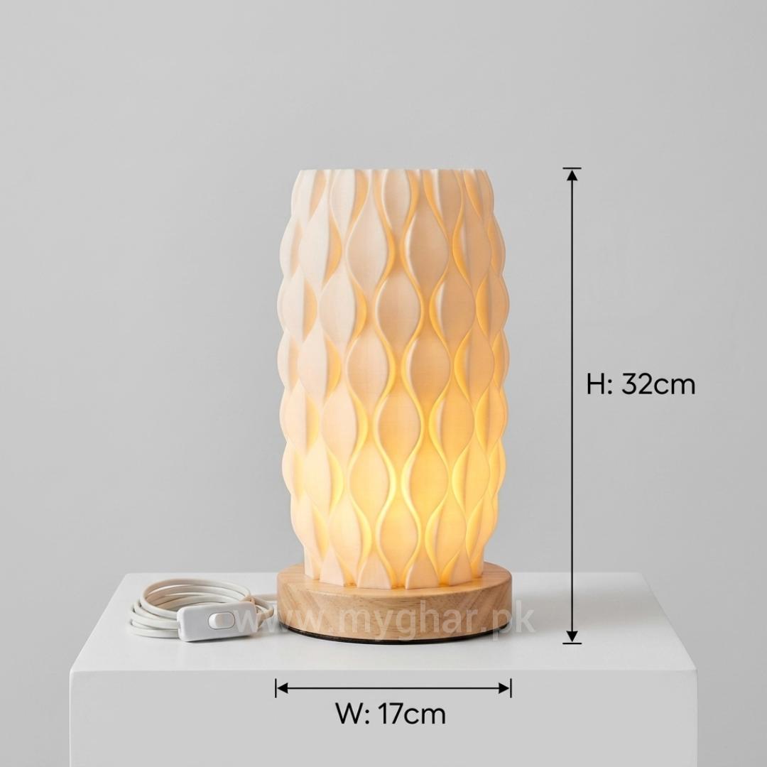 Modern Wooden Base LED Table Lamp