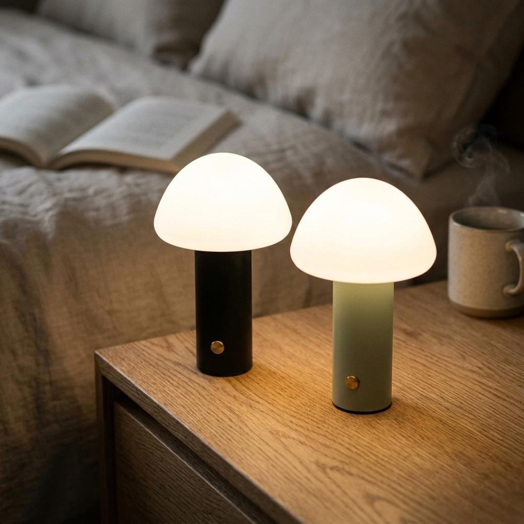 Modern Mushroom Rechargeable Touch LED Lamp