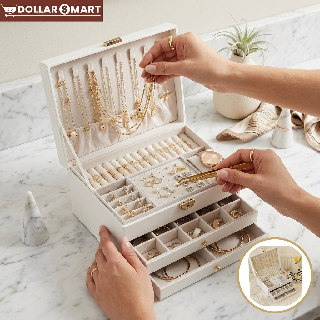 Three Layer Jewelry Storage Box