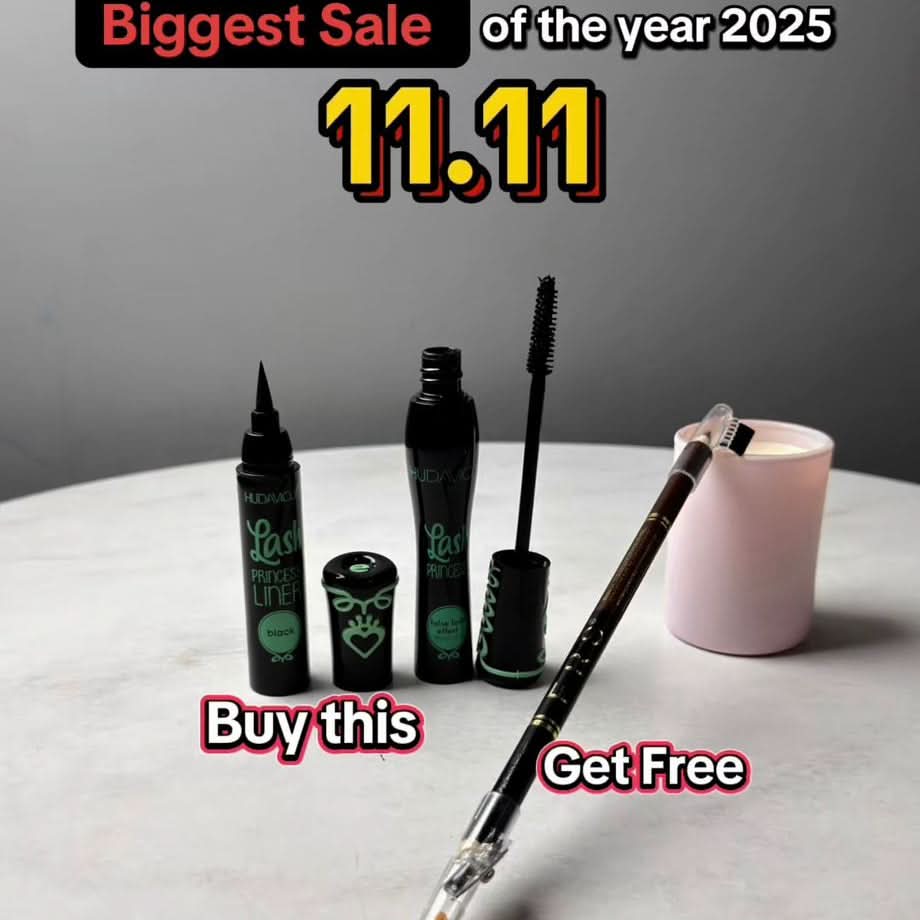 Lash Princess Eyeliner + Mascara Combo + FREE 2-in-1 Eyebrow Pencil