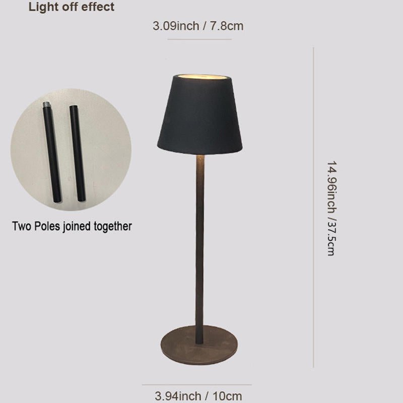 Minimalist Modern Table Lamp – Sleek Matte Black & White Design