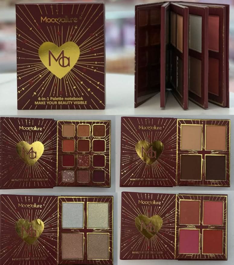 Mocallure 4 Fold Book Palette (RED VERSION)