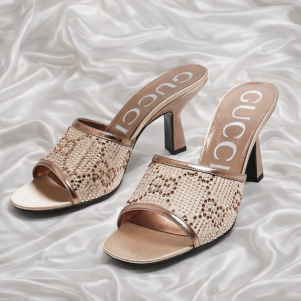 GUCCI Crystal Embellished Heels