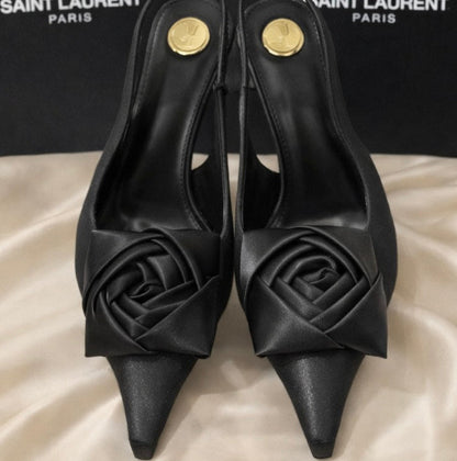 YSL Saint Laurent Amalia Slingback Pumps