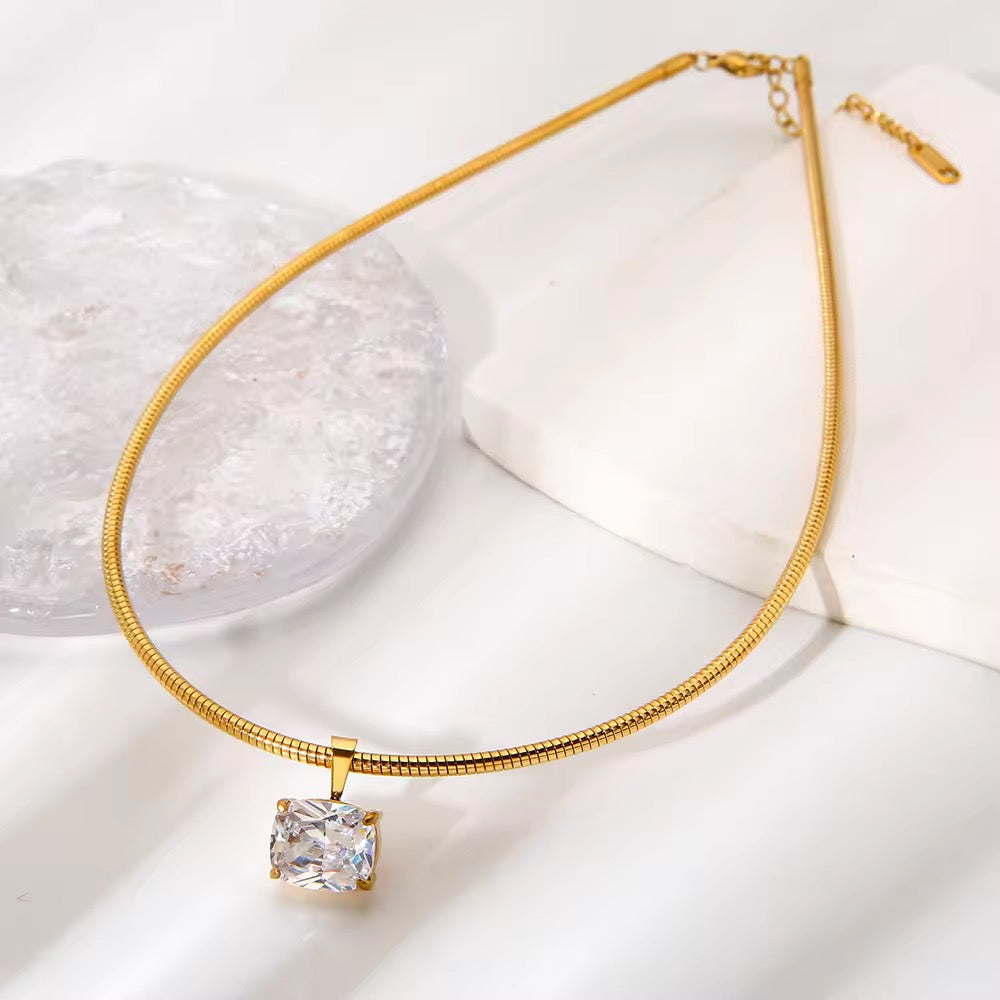 Aurora Crystal Collar Necklace