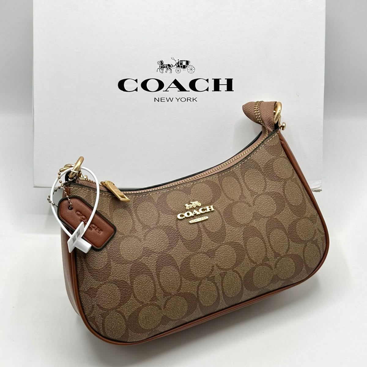 Coach Teri Shoulder Bag in Canvas  (Master)-Box Packing