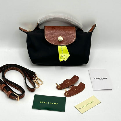 Longchamp Le Pliage Pouch with Handle & Long Strap XS