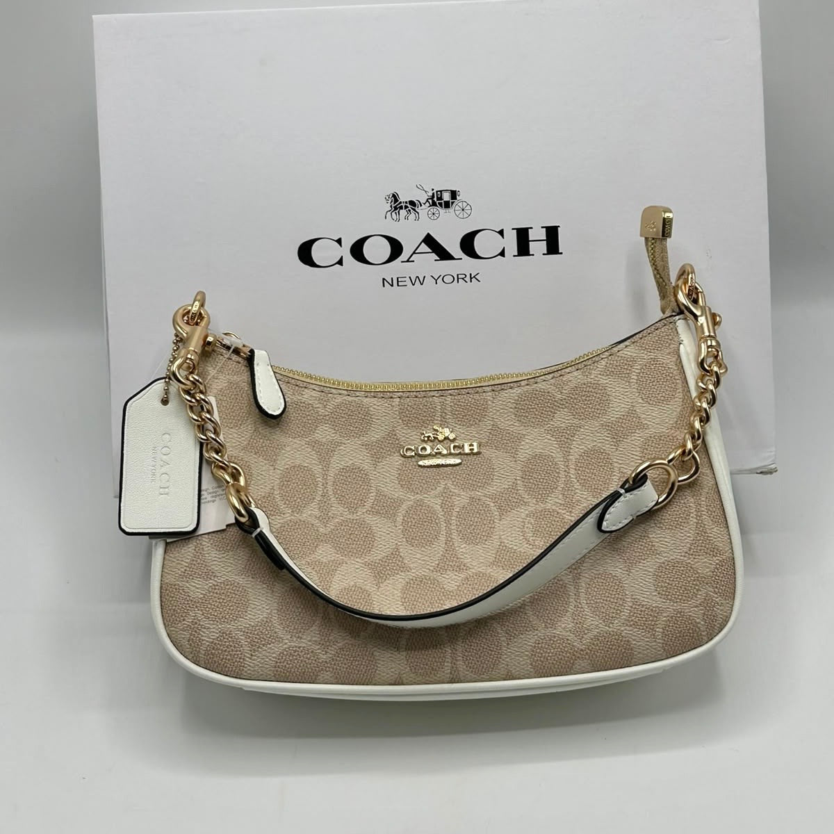 Coach Teri Shoulder Bag in Canvas  (Master)-Box Packing