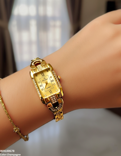 WHL00678 ZWA Rectangle Dial Women's Watch - WHL