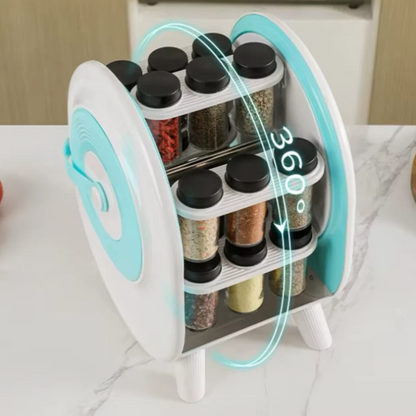 18-Jars Rotating Spice Rack