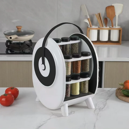 18-Jars Rotating Spice Rack