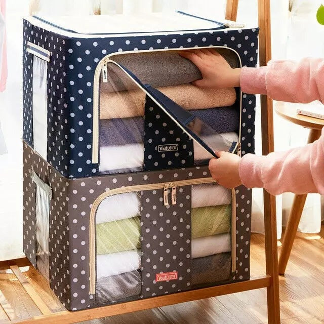 Large Size Storage Organizers with Metal Supports Pack of two (Imported)