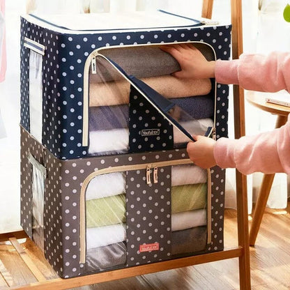 Large Size Storage Organizers with Metal Supports Pack of two (Imported)