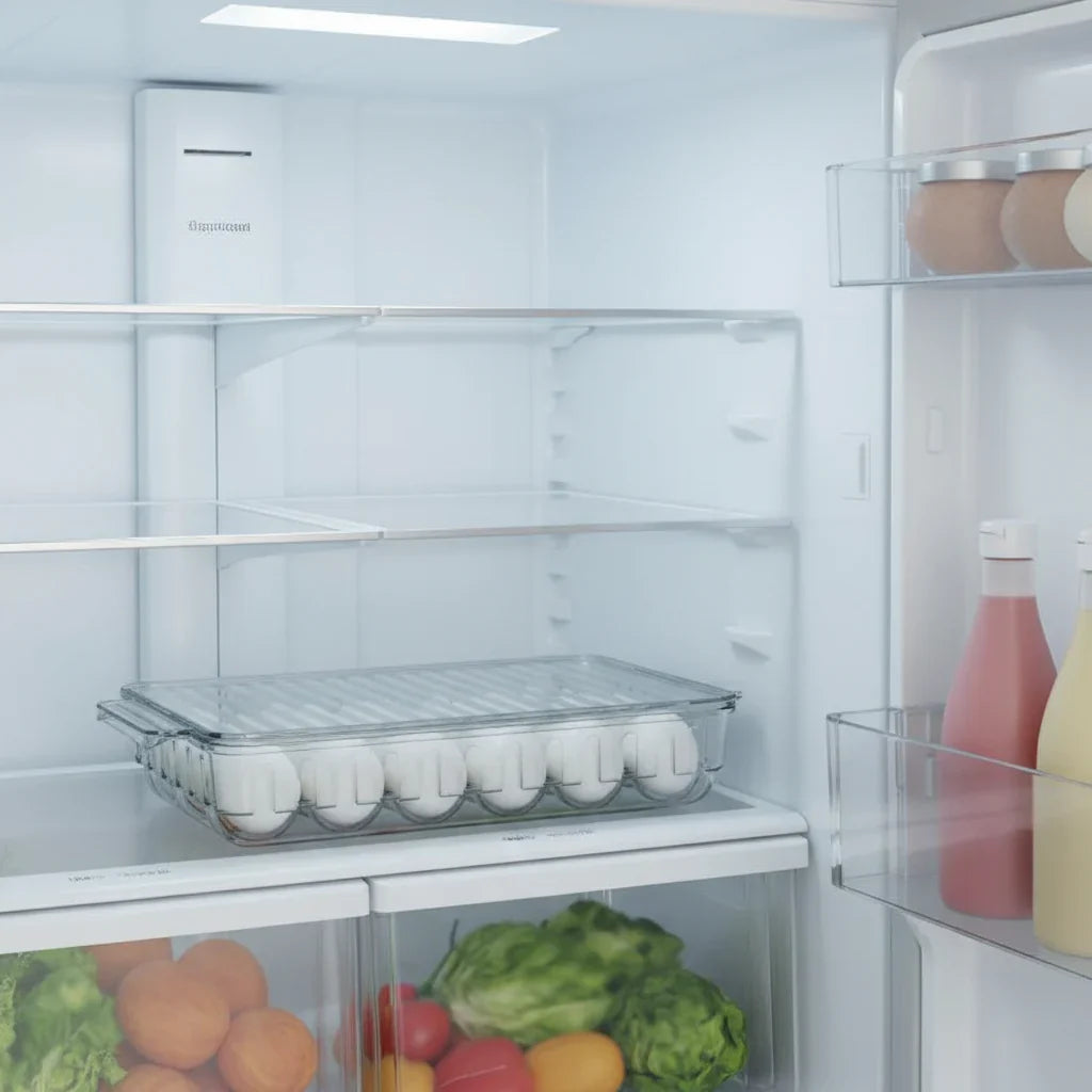 SmartNest Transparent 15-Grid Egg Tray with Lid