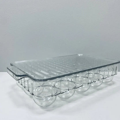 SmartNest Transparent 15-Grid Egg Tray with Lid