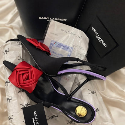 YSL Saint Laurent Amalia Slingback Pumps