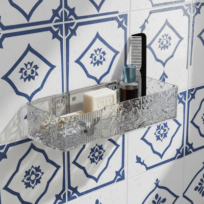Rectangle Wall-Mounted Tinted Acrylic Shelf