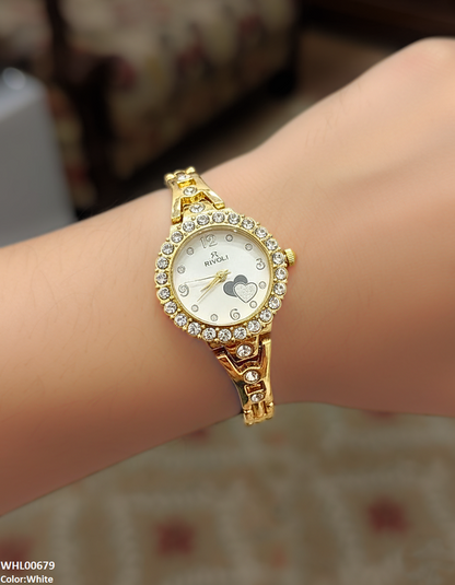 WHL00679 ZWA Round Heart Dial Women's Watch - WHL