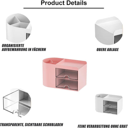 Multi-Use Desktop Organizer with Dual Drawers