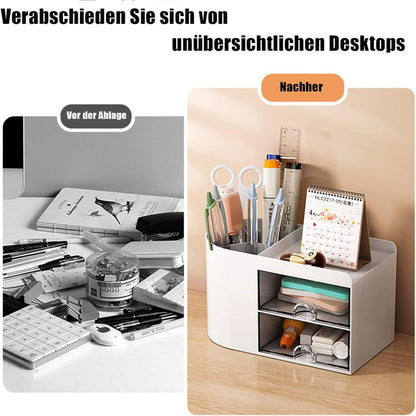 Multi-Use Desktop Organizer with Dual Drawers