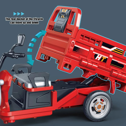1:15 Scale Diecast Loader Rickshaw With Light And Sound And Smoke Effect