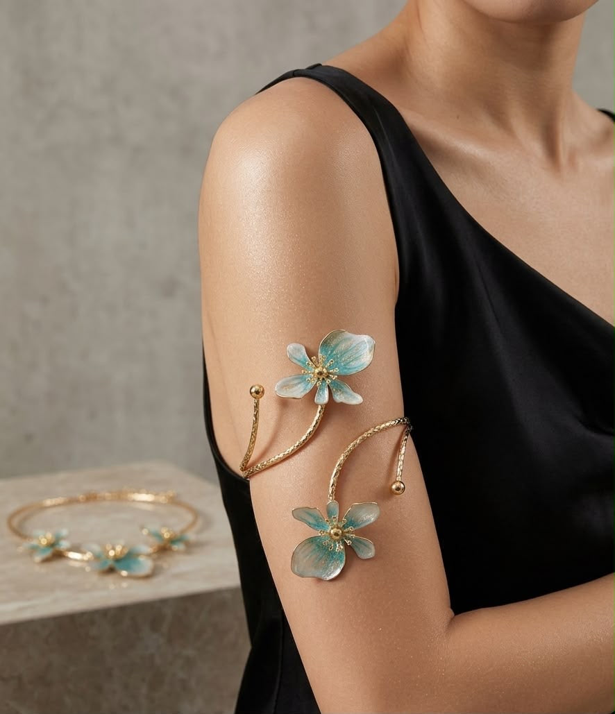 Blue Flower ArmCuff