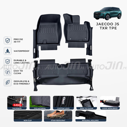 Jaecoo J5 2025-2026 TXR 5D TPE Premium Floor Mats
