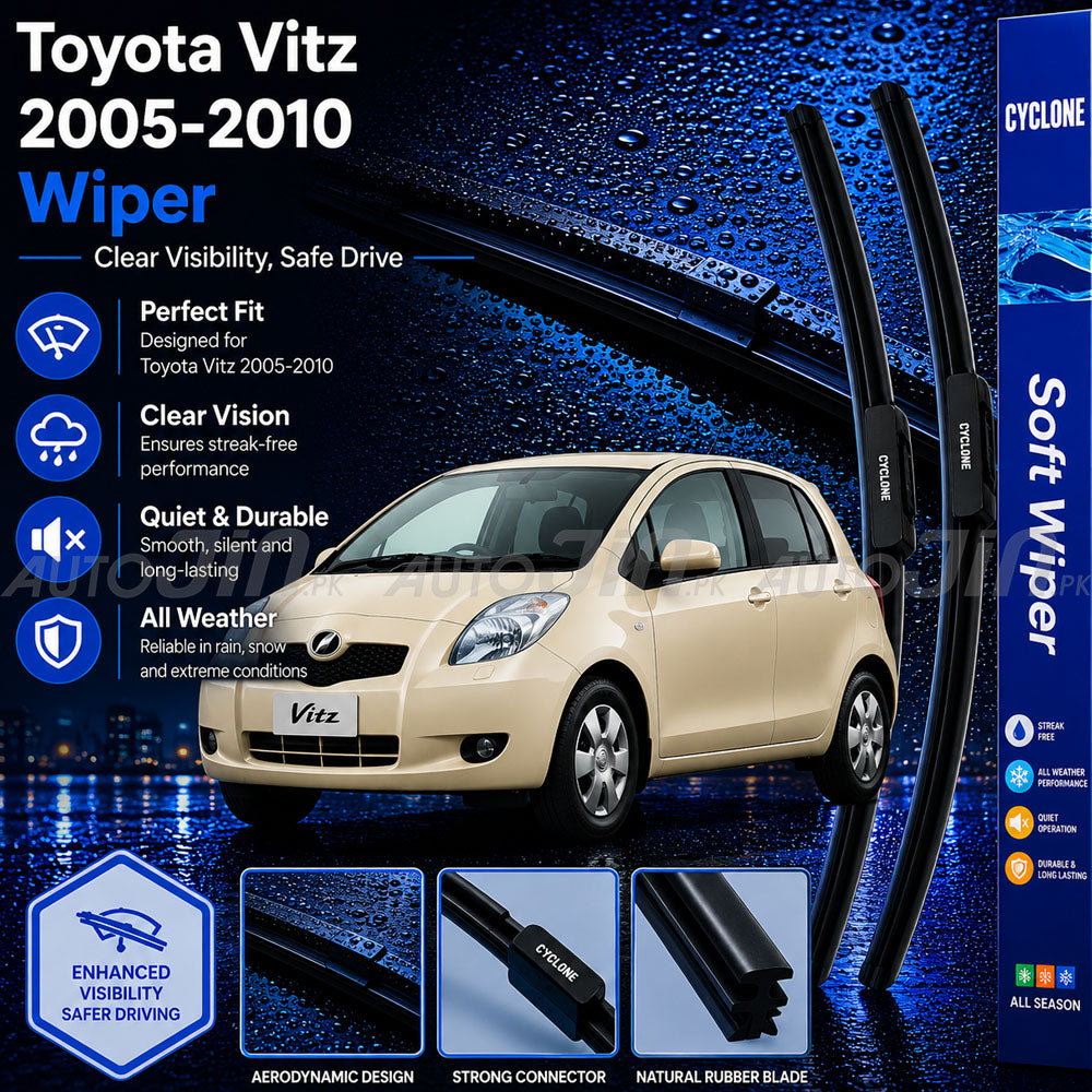 Cyclone Toyota Vitz 2005-2010 Wiper Balde Soft Windshield