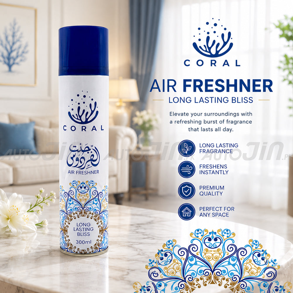 Coral Air Freshener Jannat ul Firdous- 300ML - Car, Room & Office
