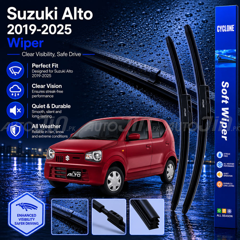 Cyclone Suzuki Alto 2019-2026 Wiper Balde Soft Windshield