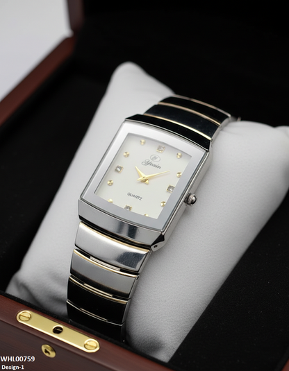 WHL00759 IWA Square Stone Dial Women's Watch - WHL