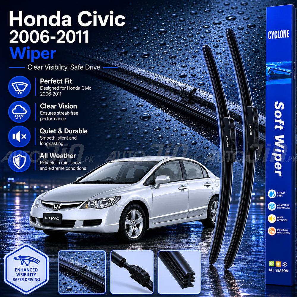 Cyclone Honda Civic 2007-2011 Wiper Balde Soft Windshield