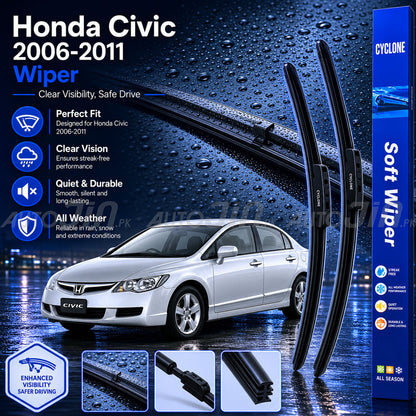 Cyclone Honda Civic 2007-2011 Wiper Balde Soft Windshield