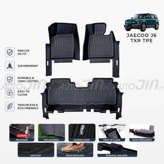 Jaecoo J6 2026 TXR 5D TPE Premium Floor Mats